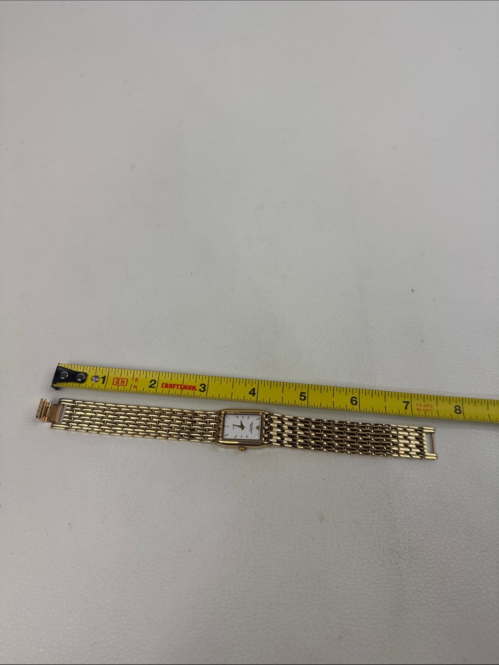 Jules Jurgensen Gold-Tone Women's Bracelet Watch with White Dial clasp New - Picture 7 of 11